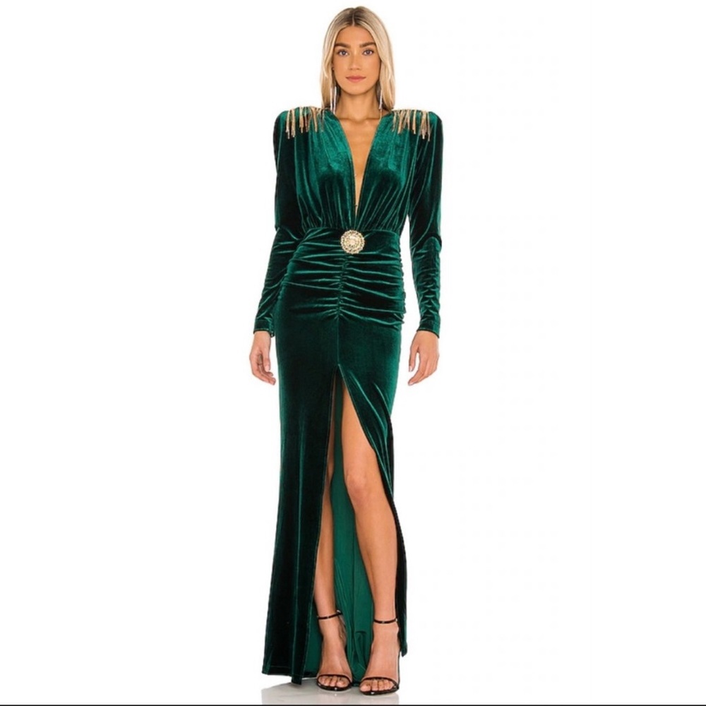 Bronx and Banco Margot V Neck Gown